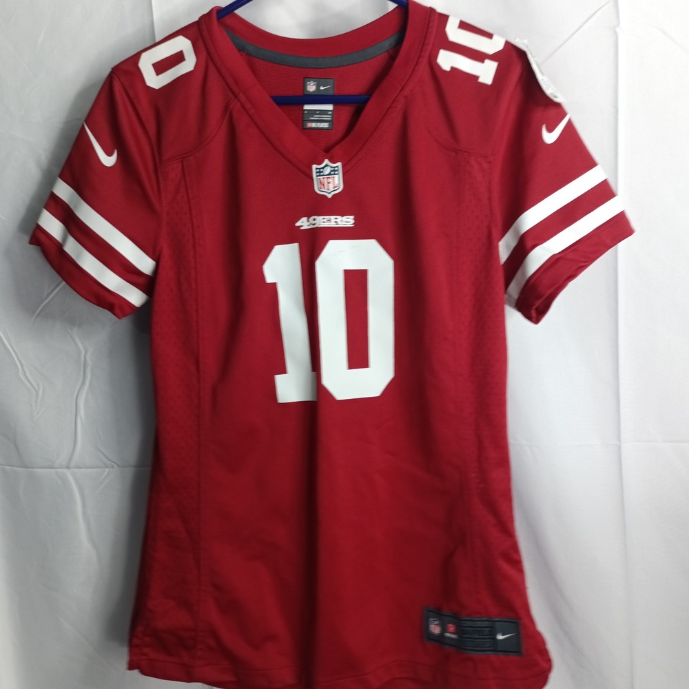 Nike San Francisco 49ers Jimmy Garoppolo 10 Jersey Womens Small Red NFL On Field